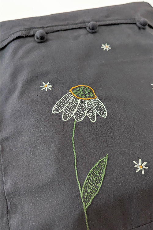 Okhai 'Julia' Hand Embroidered Cotton Saree Cover