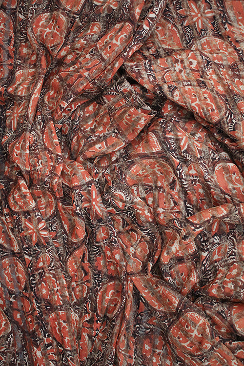 Creative Bee 'FOSTRETTI' Natural Dyed Block-Printed Silk Fabric (0.5 Meter)