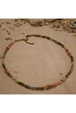 Peach Beach Bead Stone Necklace