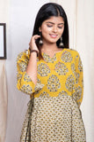 Shuddhi Mustard Anarkali Dress