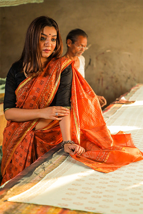 Soft Chanderi cotton silk saree with Zari weave | | Chiro's By Jigyasa