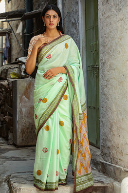 Queen Pink Handweave Maheshwari Silk Cotton Saree Online – Okhaistore