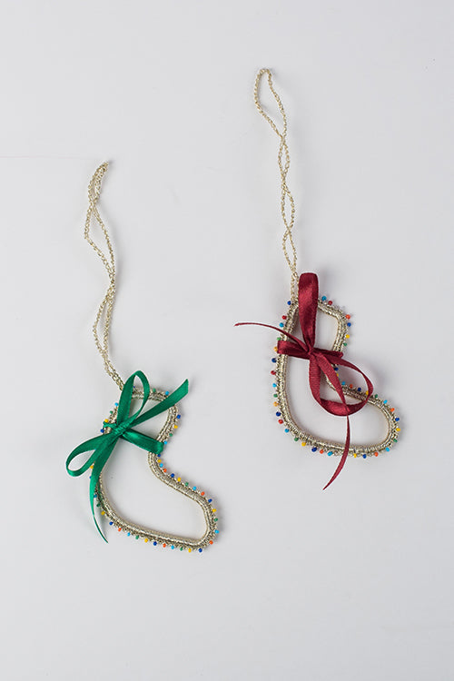 Samoolam Handmade Gold Socks Christmas Tree Decorations Item Online