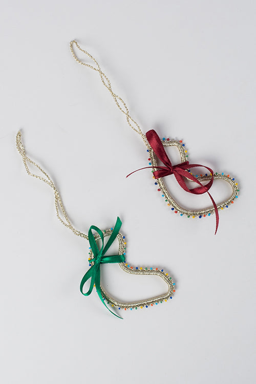 Samoolam Handmade Gold Socks Christmas Tree Decorations Item Online