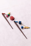 Samoolam Handmade Crochet Hairstick ~ Bougainvillaea Flower Multicolour - Pair