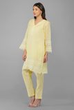 Sufia Diya Hand Chikankari Co- Ord Set