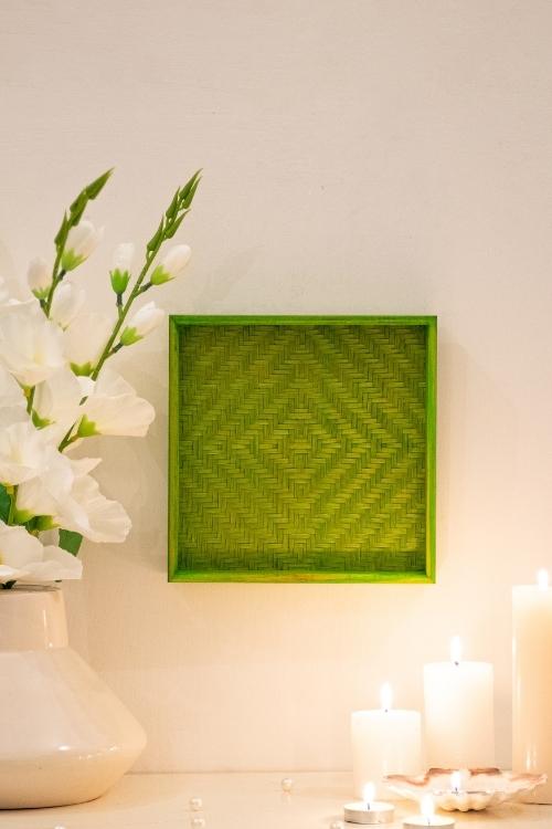 Kadam Haat Bamboo Multi-Colored Wall Art Set of 4