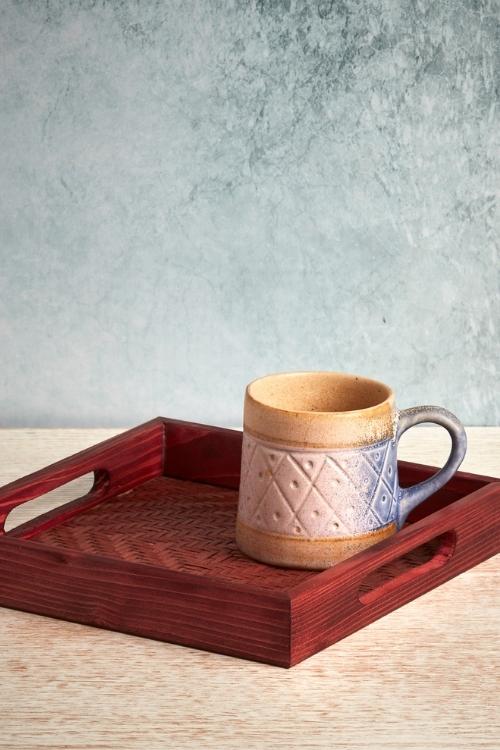 Kadam HaatHandmade Bamboo Square Tray Small