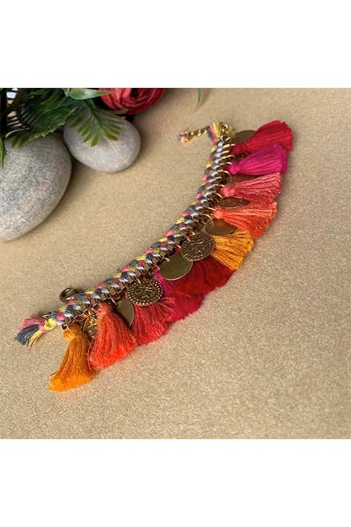 Dhaaga Sunset Tassel Bracelet