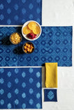 Leera Blue Jharokha Shibori Table Linen Set