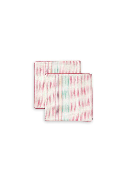 Dotted Table Mats-French Rose