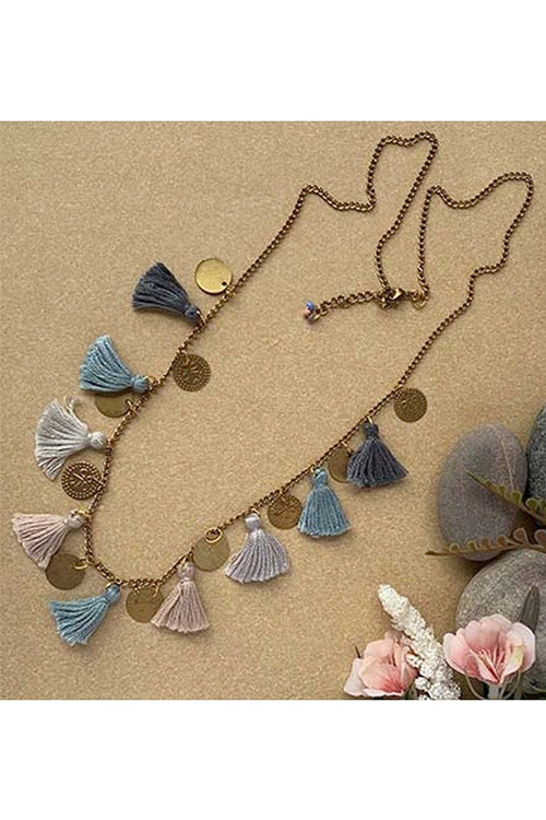 Sky Tassel Necklace