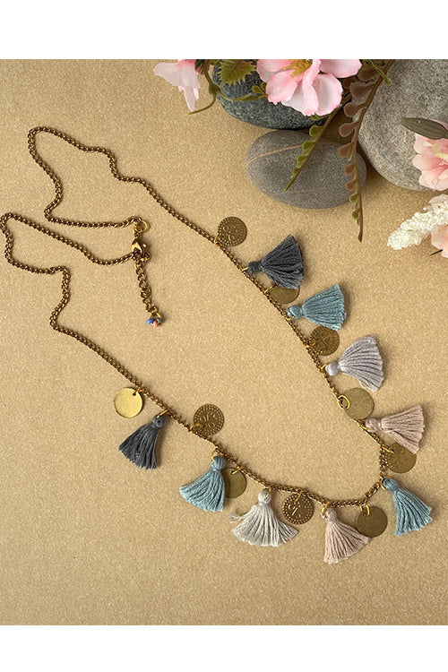 Sky Tassel Necklace