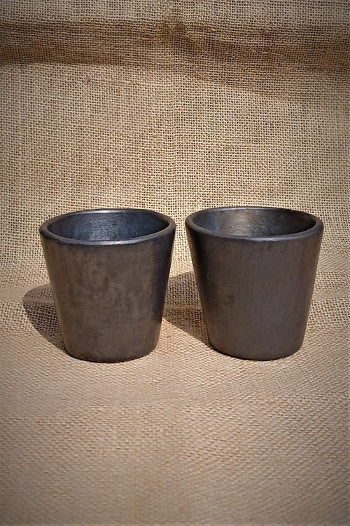 Terracotta by Sachii "Longpi Black Pottery Tumbler Trapezium Small"