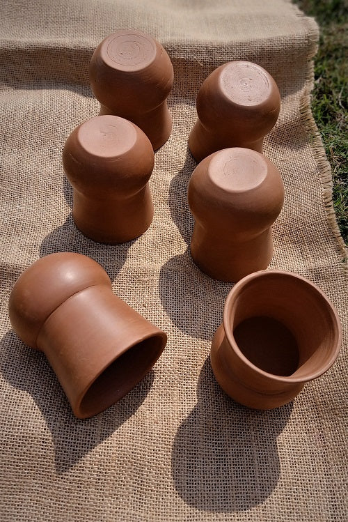 Terracotta by Sachii "Clay Tumblers Set of 6"