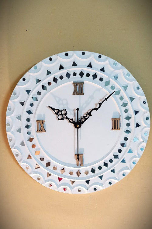 Terracotta by Sachii" Lippan Kaam Wall Clock