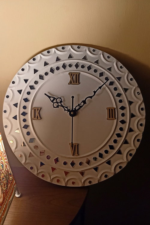 Terracotta by Sachii" Lippan Kaam Wall Clock