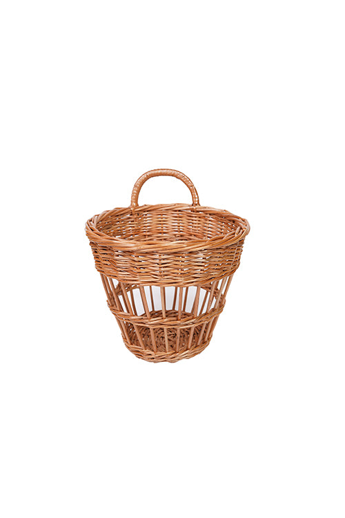 Kadam Haat Handmade Wicker Vegetable Basket  (Brown) 6.5" x 7.5"