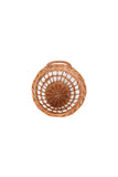 Kadam Haat Handmade Wicker Vegetable Basket  (Brown) 6.5" x 7.5"