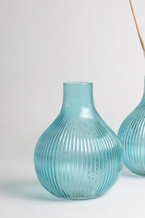 Studio Coppre Turquoise Glass Vase