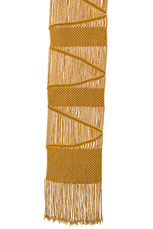 Twist and Twill Hand Knotted Cotton Table Runner Online