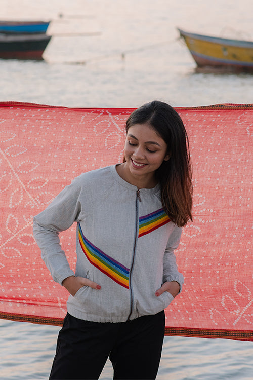 Okhai 'Sunbeam' Cotton Slub Bomber Jacket