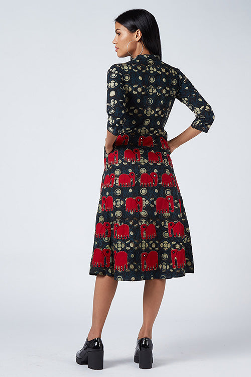 Okhai 'Handicraft Vision' Appliqué Cotton Dress | Relove
