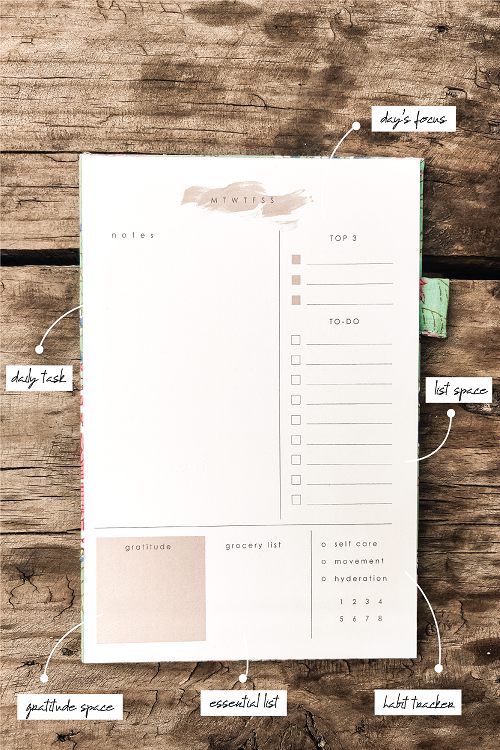 Ekatra Daily Planner terable Notepad