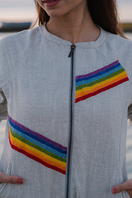 Okhai 'Sunbeam' Cotton Slub Bomber Jacket