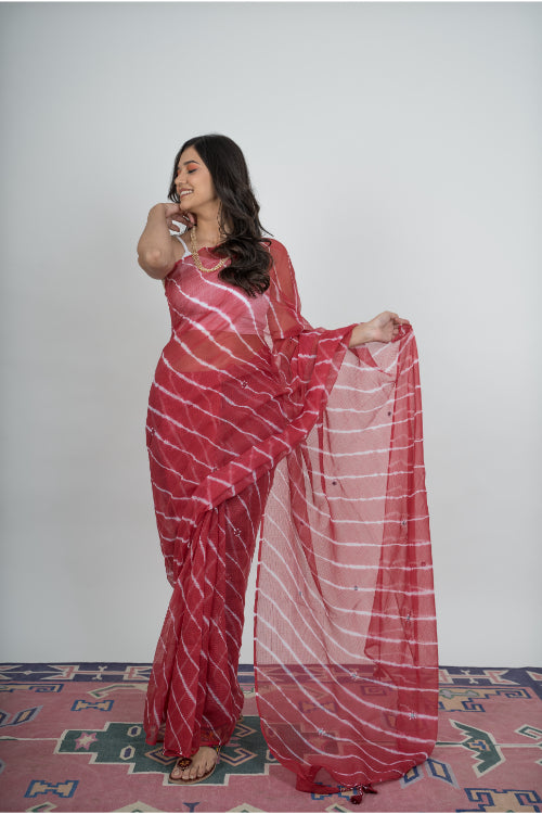 Urmul 'Malti ' Pure Cotton Kotta Doriya Saree.