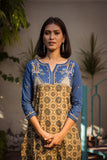 Urmul Mayuika Hand Embroidered Cotton Kurta Set For Women Online