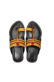 KALAPURI® Womens Genuine Leather Yellow tanned toxic free leather Kolhapuri Chappal from Kolhapur.