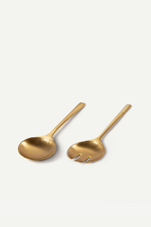 Ikai Asai Kansa Salad Serving Spoons Set of 2