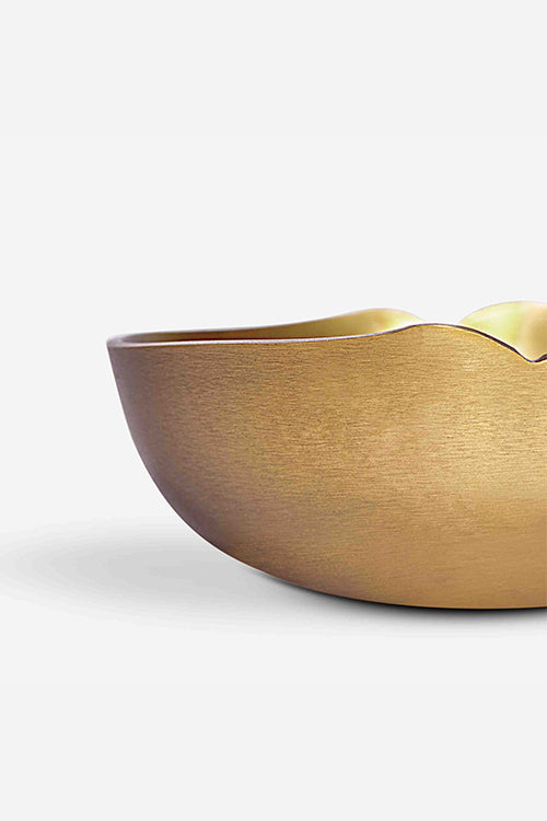 Ikai Asai - Kumau Shallow Brass Bowl