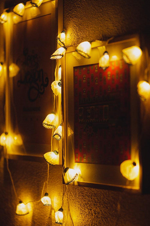 Samoolam Handmade Blue Frock Christmas LED Lights Decorations Item Online