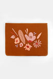 Bouquet - Aari Embroidered Laptop Sleeve Brown
Size : 10.5" by 7.5"