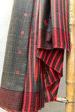 Bun.Kar Bihar 'Diya' Handwoven Extra Weft Cotton-Silk Saree-42