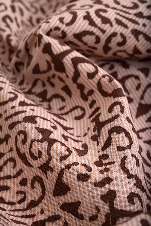 Creative Bee 'ENGRAVE' Natural Dye Block Print Cotton Fabric (0.5 Meter)