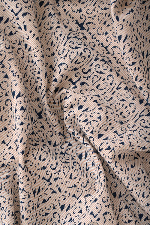Creative Bee Natural-Dye-Block-Print-Cotton-Fabric (0.5 Meter)