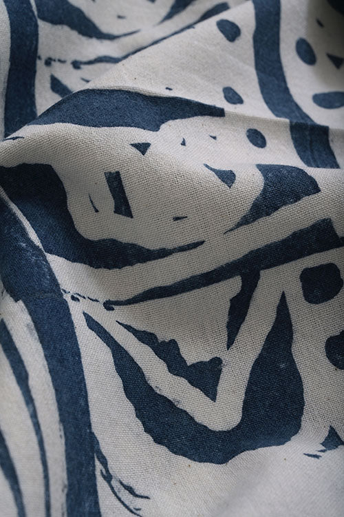 Creative Bee Natural-Dye-Block-Print-Cotton-Fabric (0.5 Meter)