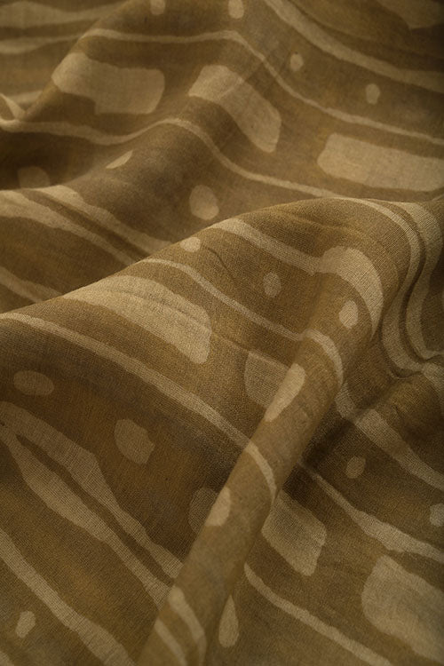 Natural-Dye-Block-Print-Cotton-x-Silk-Fabric (0.5 Meter)