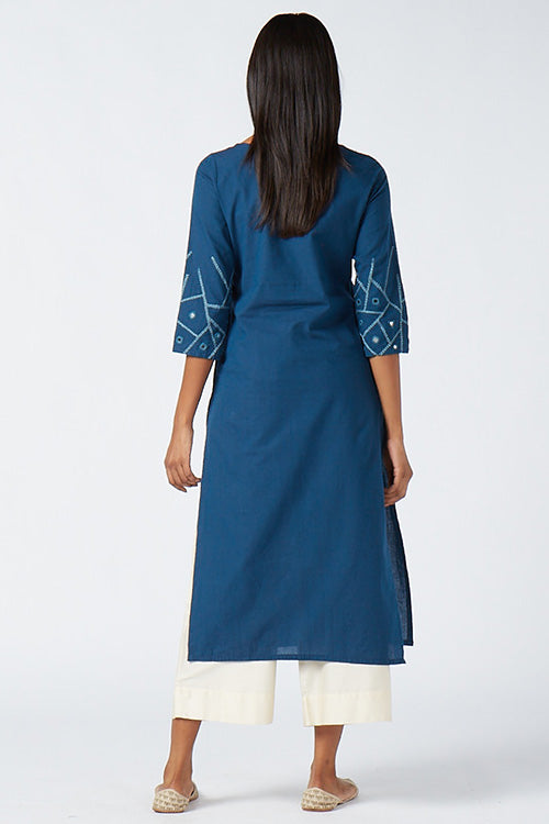 Okhai 'Melody' Embroidered Cotton Kurta