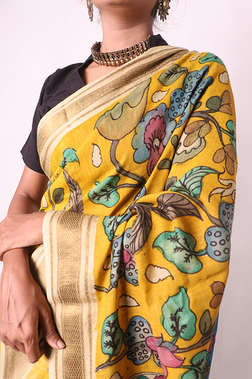 Available In More Colors Kalamkari Printed Ruby Cotton With