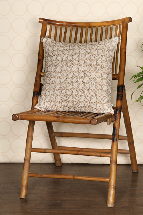 Onset Homes Ruffle Cushion Cover -Foggy Dew