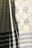 Bun.Kar Bihar 'Saloni' Handwoven Extra Weft Cotton-Silk Saree-36