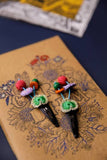 Samoolam Handmade Crochet Flower Hair Clips Set - Mint Heart