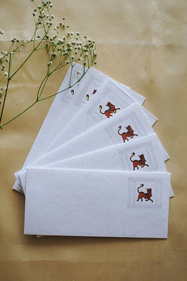 Ekibeki Chitrakathi Envelope Set Of 6 - Peacock