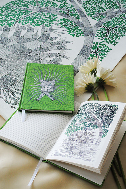 Ekibeki Gond"Wagobha"Journal 1Pcs Notebook Green