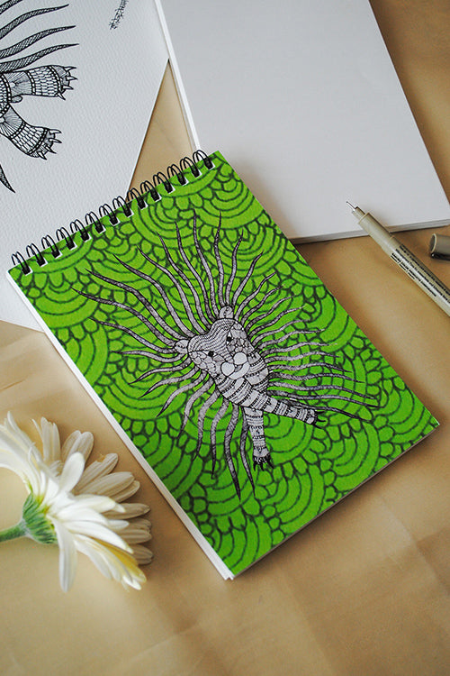 Ekibeki Gond Wagobha Sketchbook 1Pcs Sketchbook Green