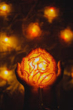 Samoolam Handmade Home Decor LED String Lights ~ Orange Frock